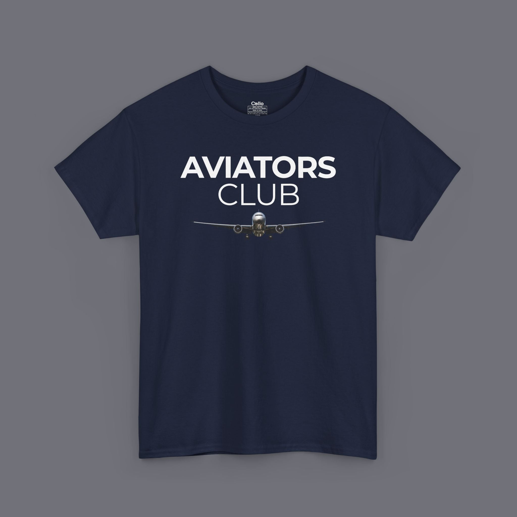 Aviators Club Unisex Oversized Graphic Tee