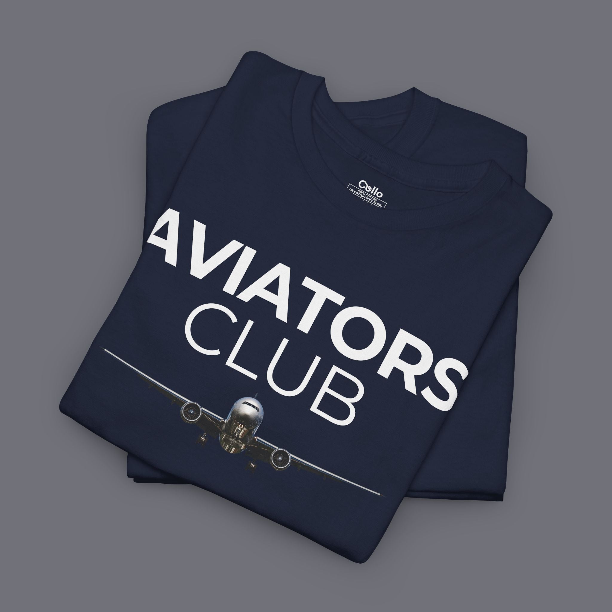 Aviators Club Unisex Oversized Graphic Tee