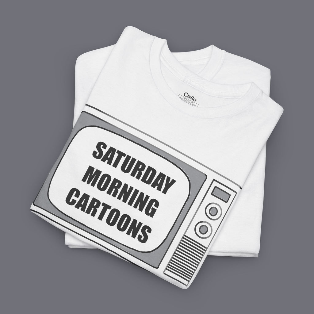 Saturday Morning Cartoons Unisex Oversized Graphic Tee