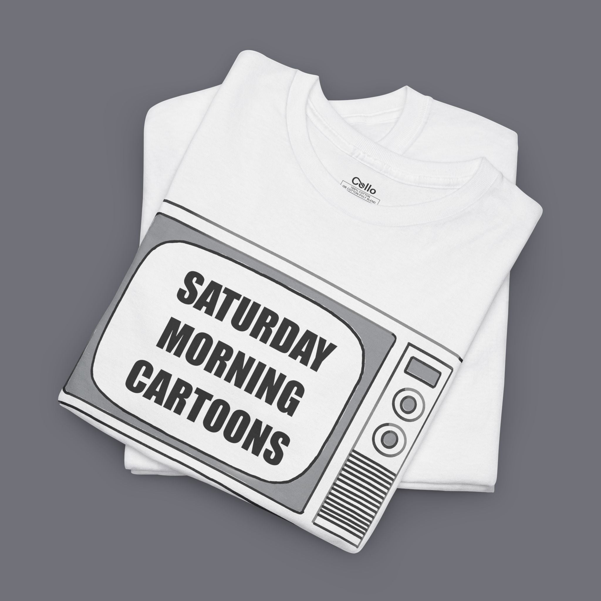 Saturday Morning Cartoons Unisex Oversized Graphic Tee