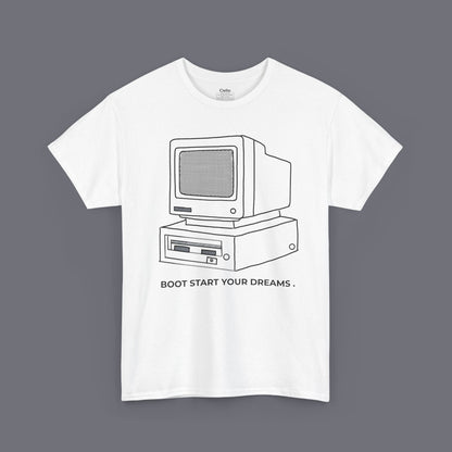 Boot Start Your Dreams Unisex Oversized Graphic Tee