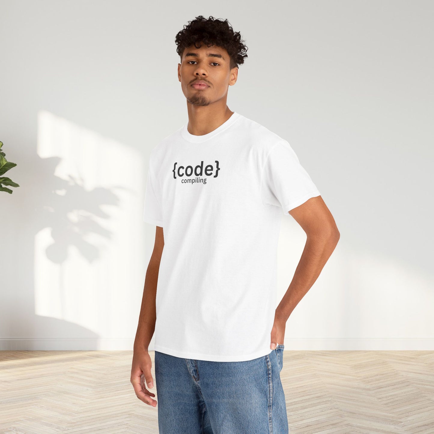 Compiling Code Unisex Oversized Graphic Tee