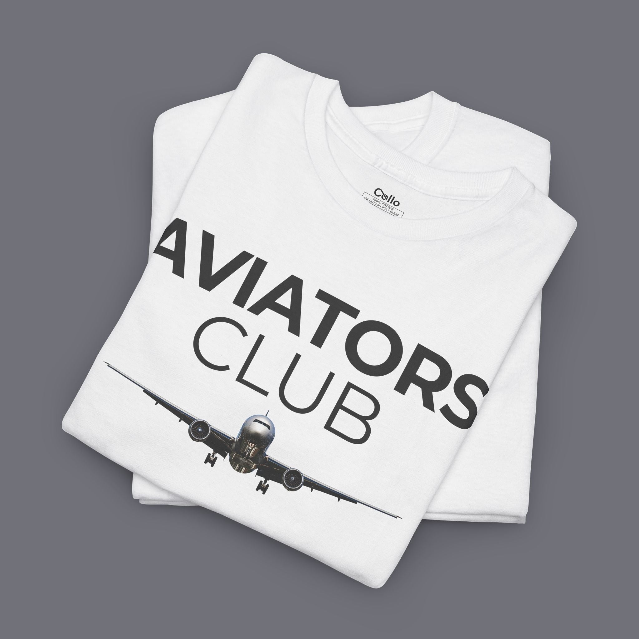 Aviators Club Unisex Oversized Graphic Tee
