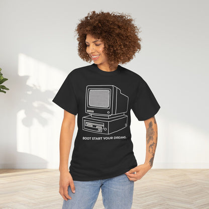 Boot Start Your Dreams Unisex Oversized Graphic Tee