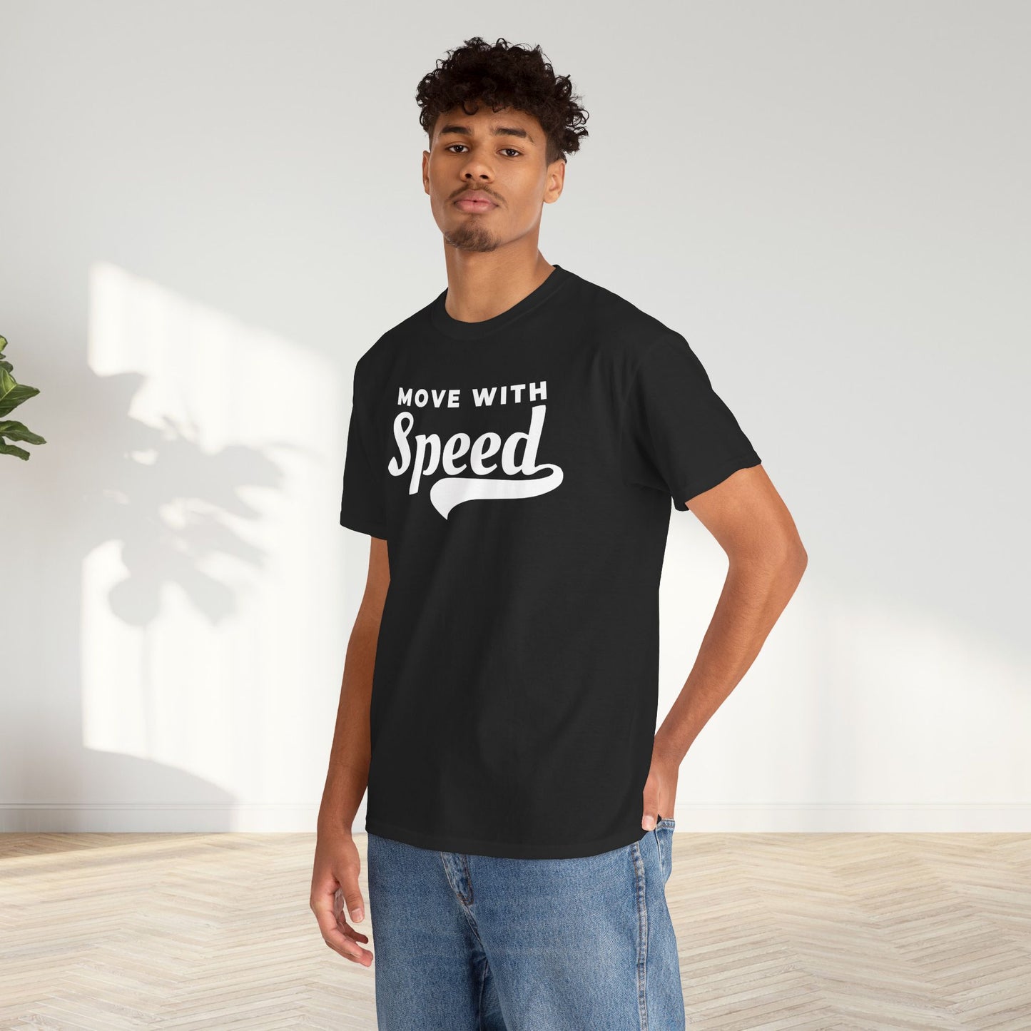 Move With Speed Unisex Oversized Graphic Tee
