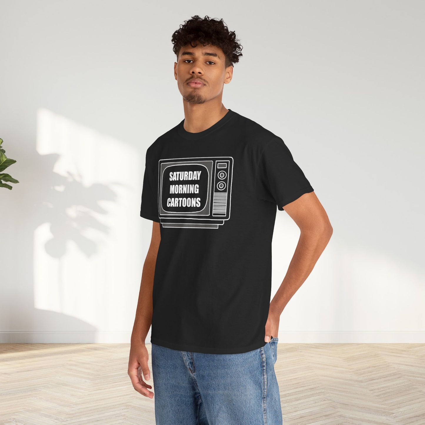 Saturday Morning Cartoons Unisex Oversized Graphic Tee