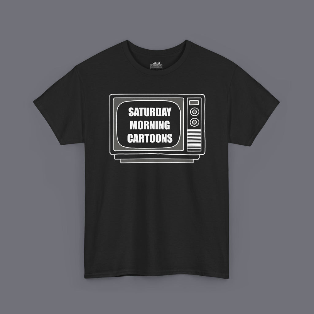 Saturday Morning Cartoons Unisex Oversized Graphic Tee