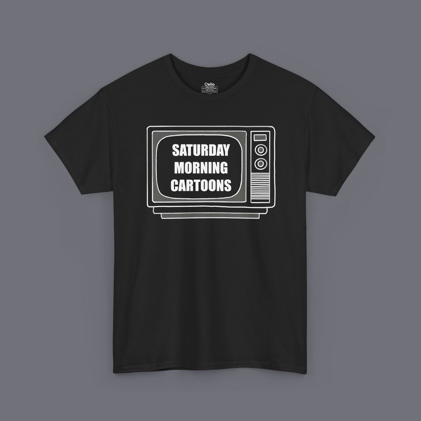 Saturday Morning Cartoons Unisex Oversized Graphic Tee