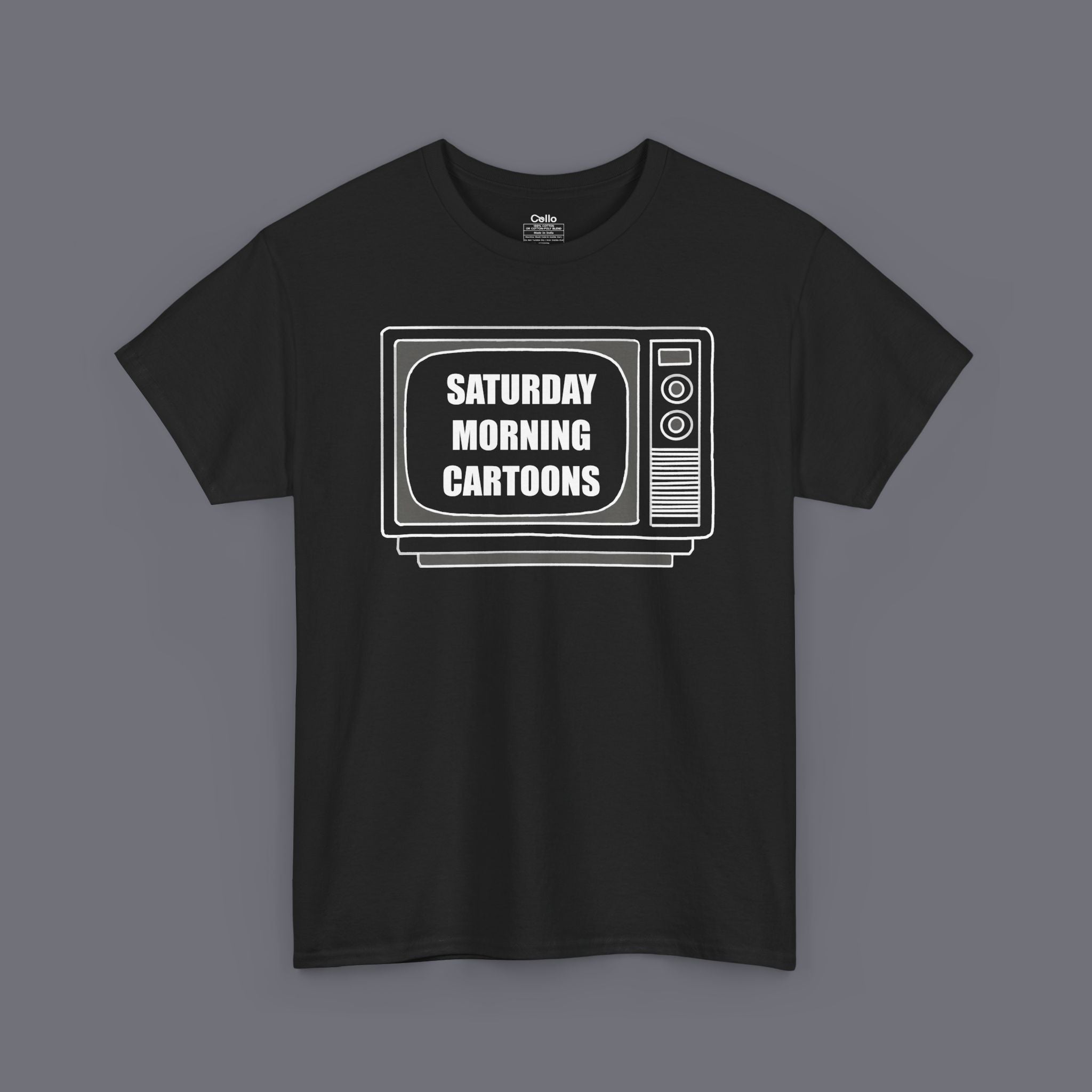 Saturday Morning Cartoons Unisex Oversized Graphic Tee