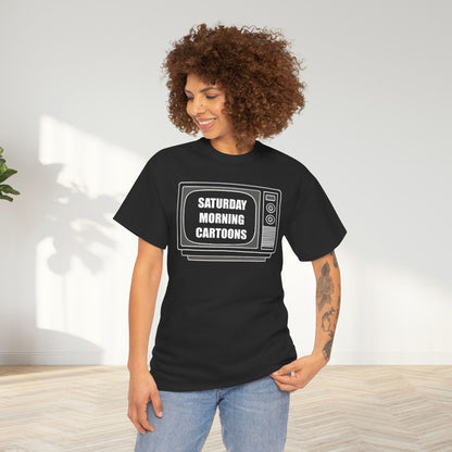 Saturday Morning Cartoons Unisex Oversized Graphic Tee