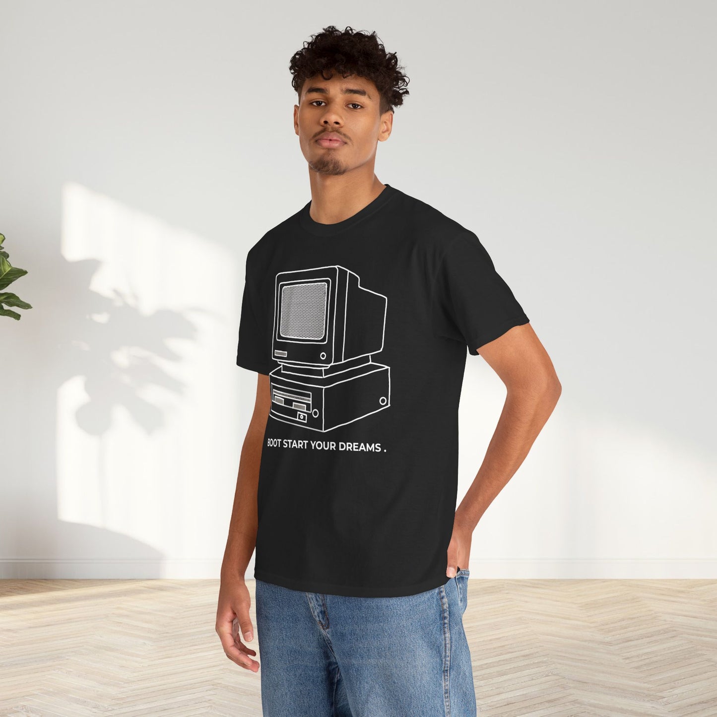 Boot Start Your Dreams Unisex Oversized Graphic Tee
