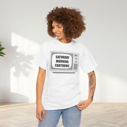Saturday Morning Cartoons Unisex Oversized Graphic Tee