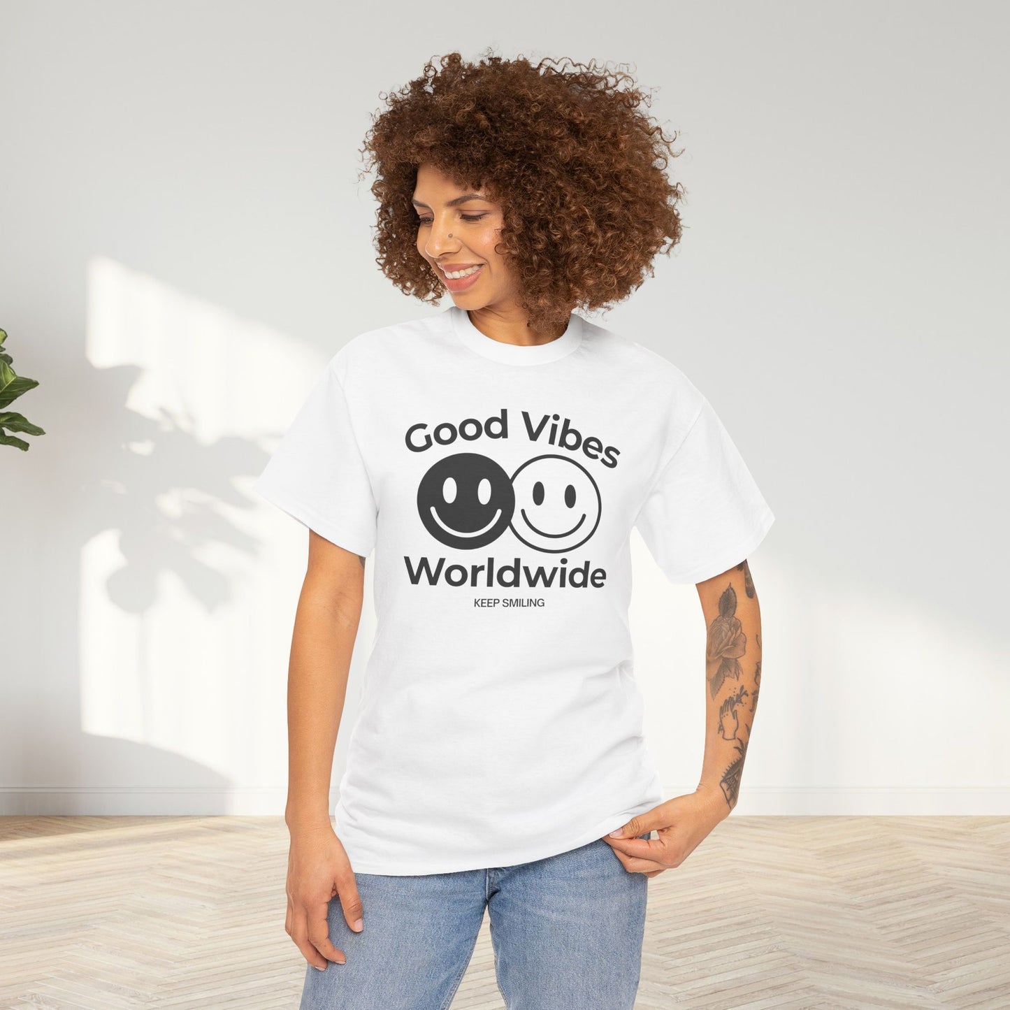 Good Vibes Worldwide Unisex Oversized Graphic Tee