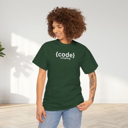 Compiling Code Unisex Oversized Graphic Tee