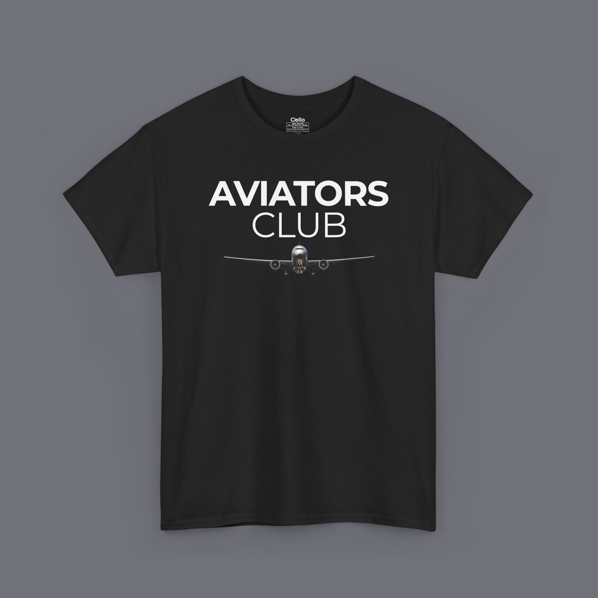 Aviators Club Unisex Oversized Graphic Tee