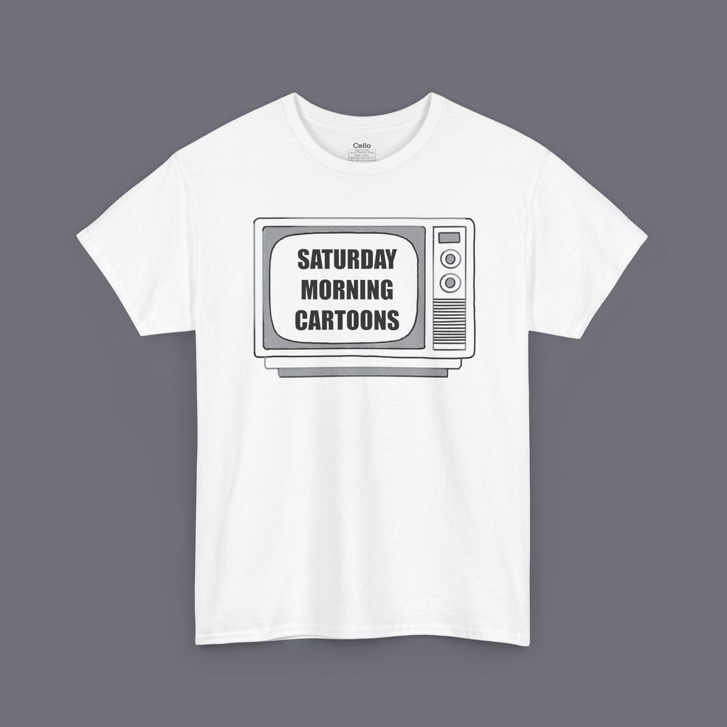 Saturday Morning Cartoons Unisex Oversized Graphic Tee