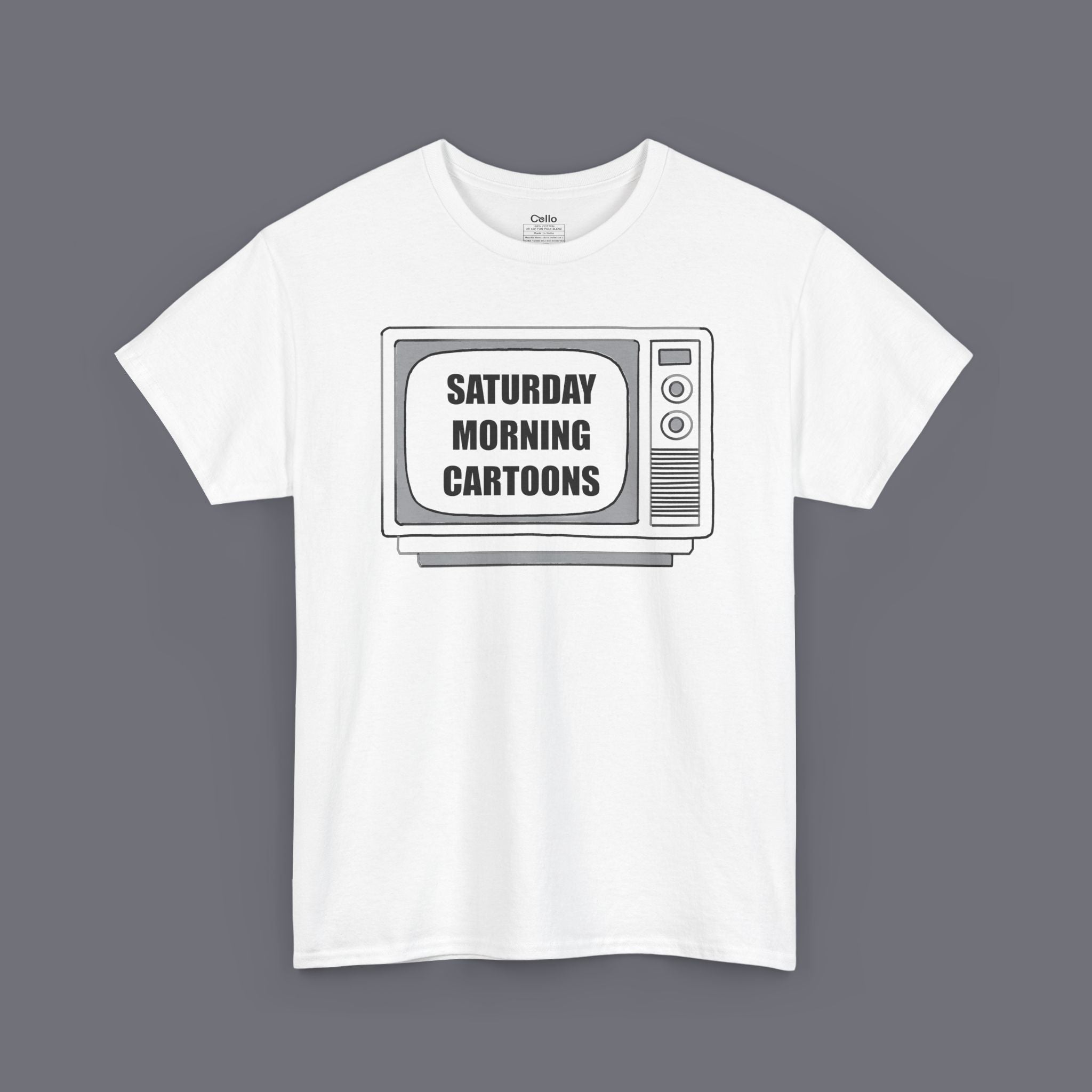 Saturday Morning Cartoons Unisex Oversized Graphic Tee