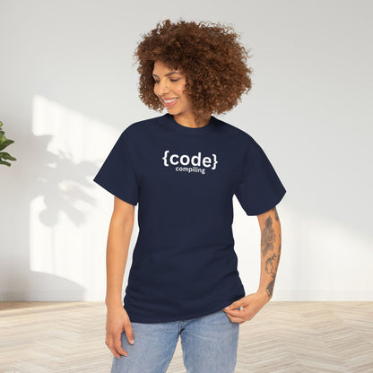 Compiling Code Unisex Oversized Graphic Tee
