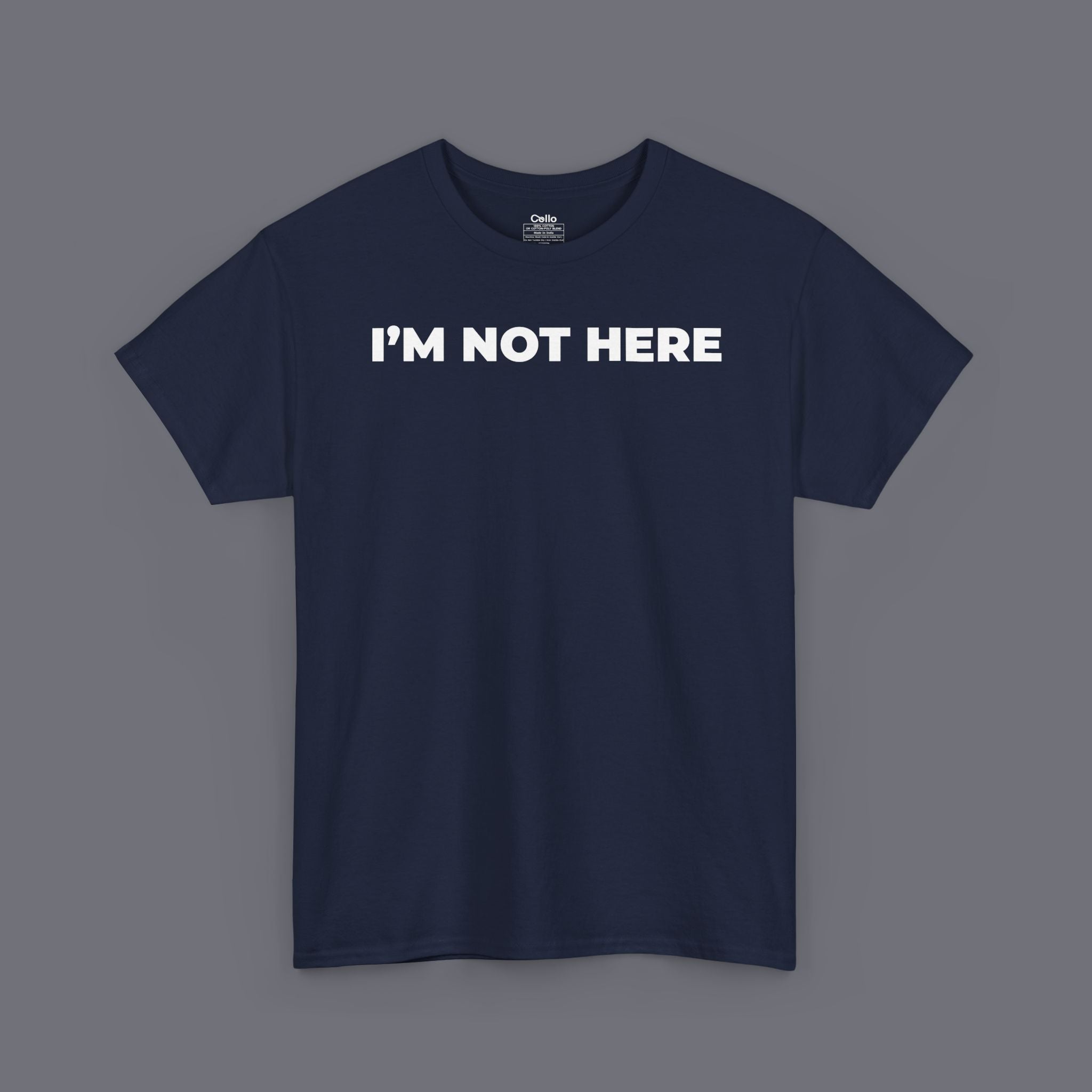 I'M NOT HERE Unisex Oversized Graphic Tee