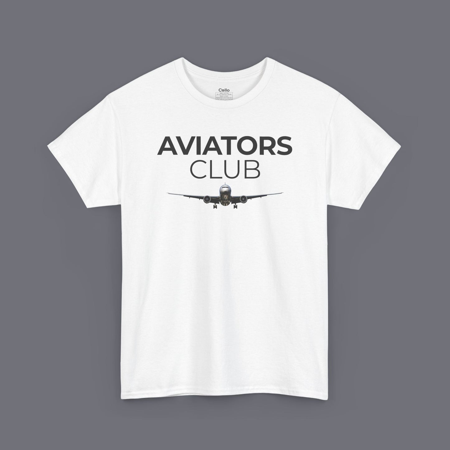 Aviators Club Unisex Oversized Graphic Tee