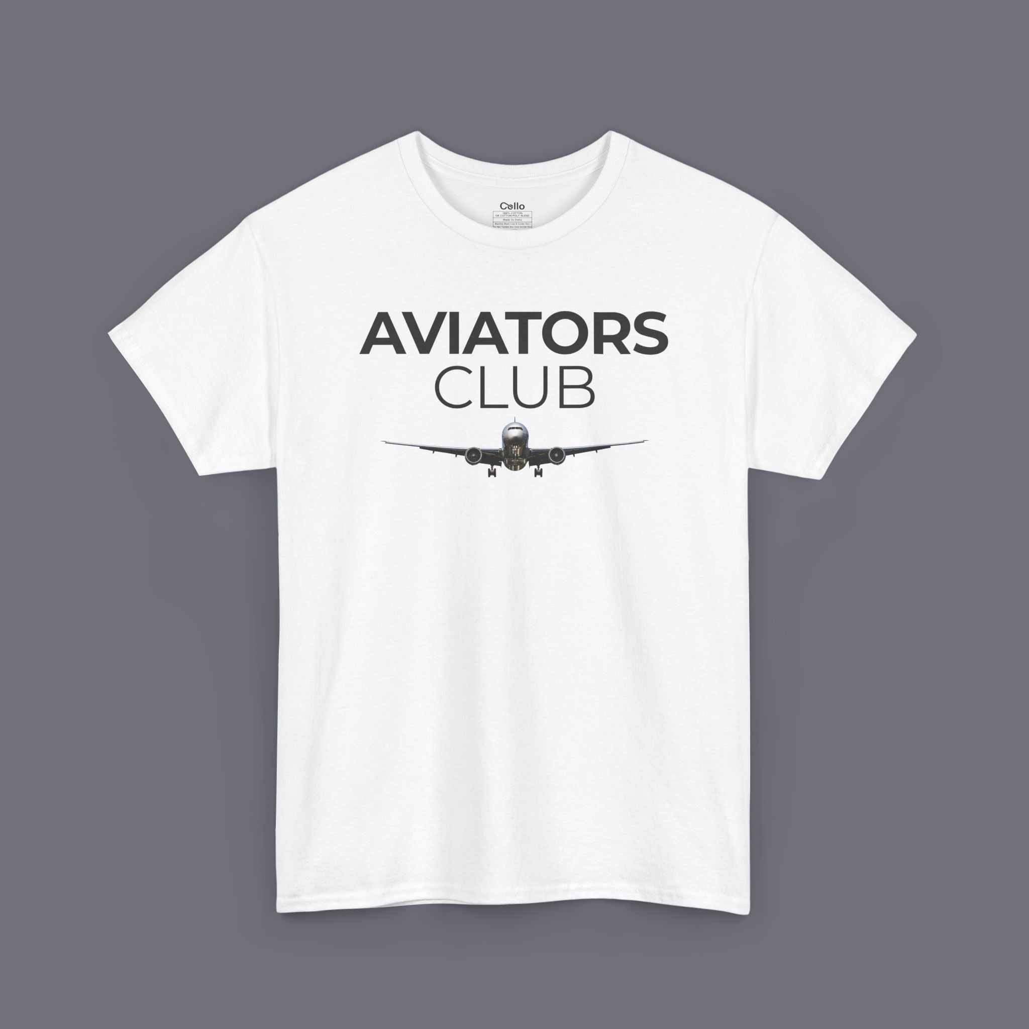 Aviators Club Unisex Oversized Graphic Tee
