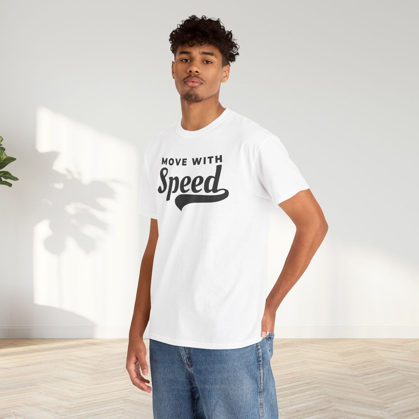 Move With Speed Unisex Oversized Graphic Tee