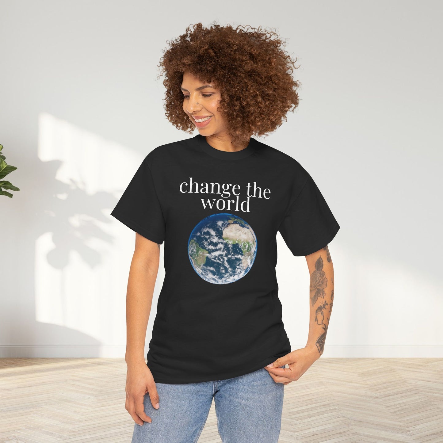 Change the World Unisex Oversized Graphic Tee