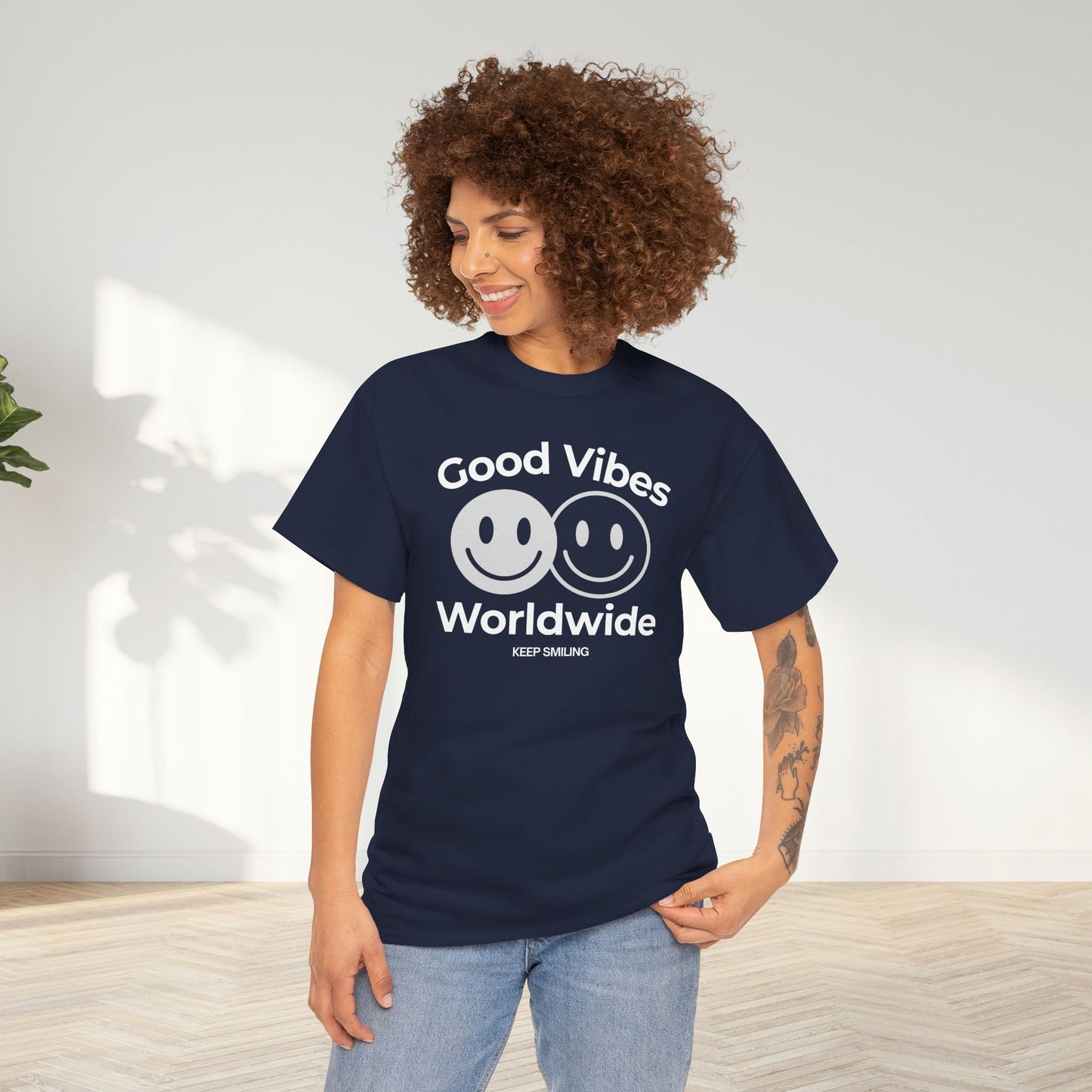 Good Vibes Worldwide Unisex Oversized Graphic Tee